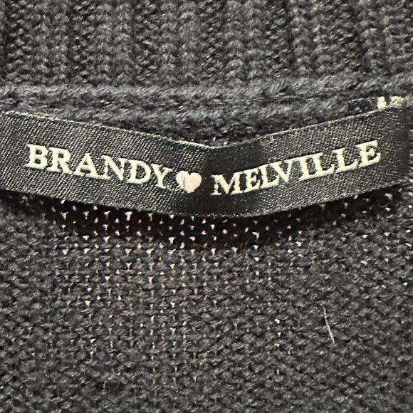 Brandy Melville Blue Sweater Vest Top O/S - Picture 3 of 5